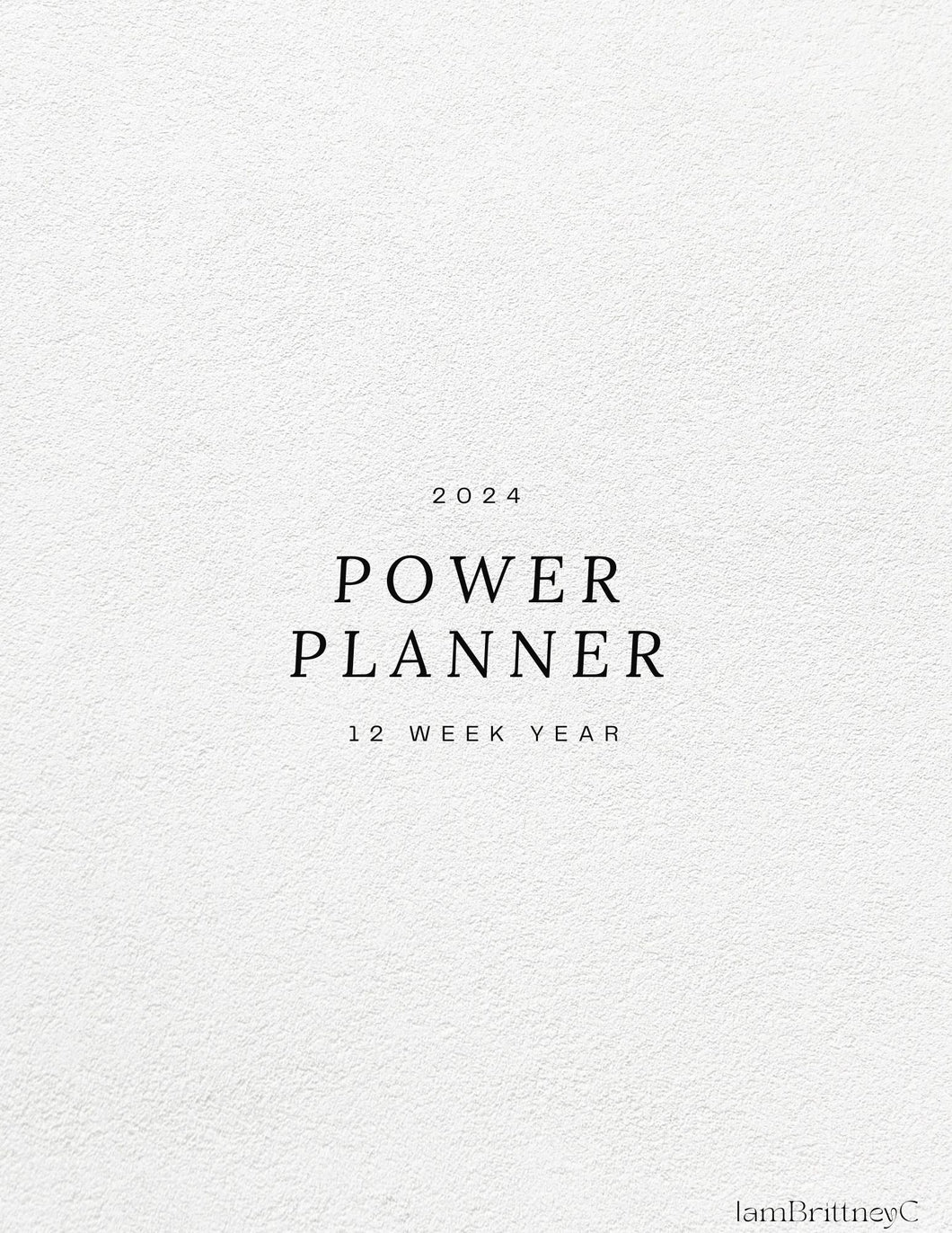 The Power Planner - 12 Week Year (Hard Cover)