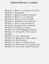 Load image into Gallery viewer, The Digital Influencer Academy
